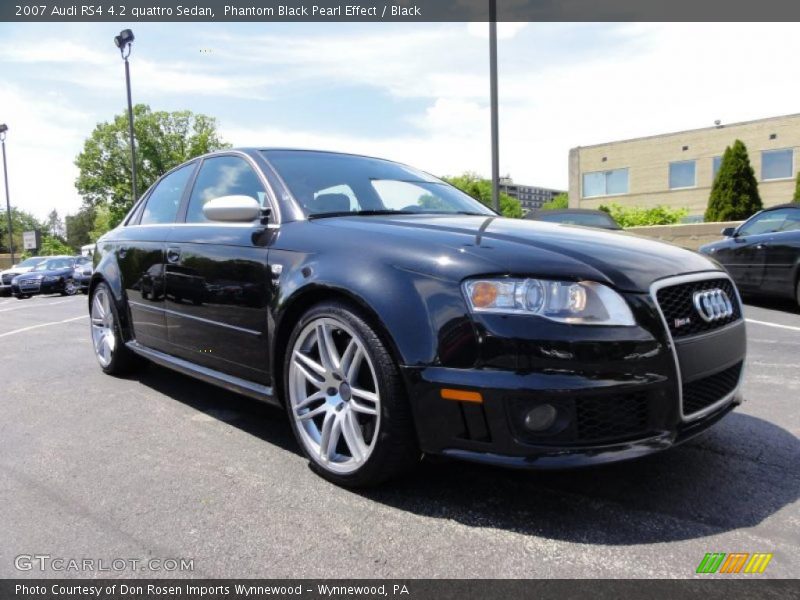 Phantom Black Pearl Effect / Black 2007 Audi RS4 4.2 quattro Sedan