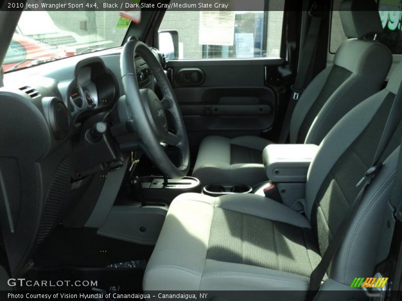 Black / Dark Slate Gray/Medium Slate Gray 2010 Jeep Wrangler Sport 4x4