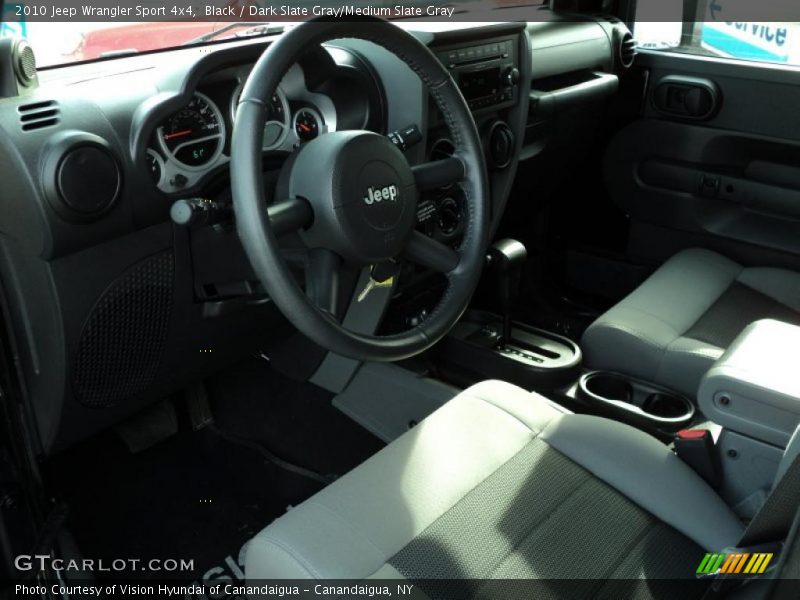 Black / Dark Slate Gray/Medium Slate Gray 2010 Jeep Wrangler Sport 4x4
