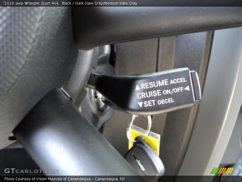 Black / Dark Slate Gray/Medium Slate Gray 2010 Jeep Wrangler Sport 4x4