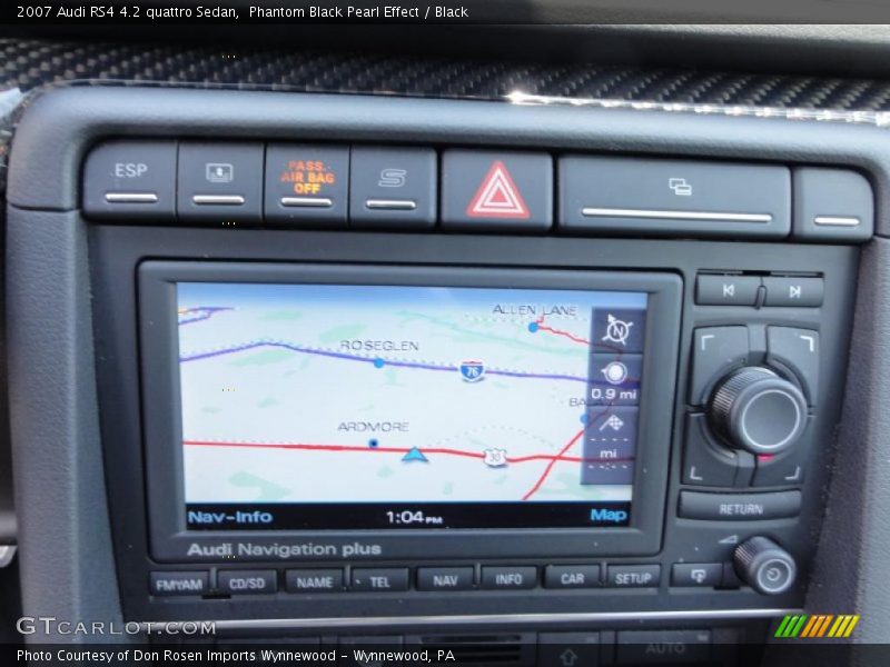 Navigation of 2007 RS4 4.2 quattro Sedan