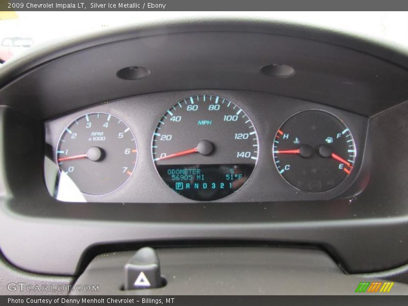 Silver Ice Metallic / Ebony 2009 Chevrolet Impala LT