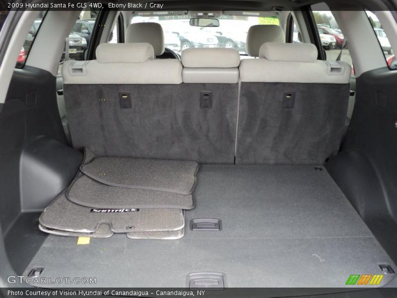 Ebony Black / Gray 2009 Hyundai Santa Fe GLS 4WD