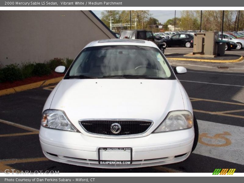 Vibrant White / Medium Parchment 2000 Mercury Sable LS Sedan