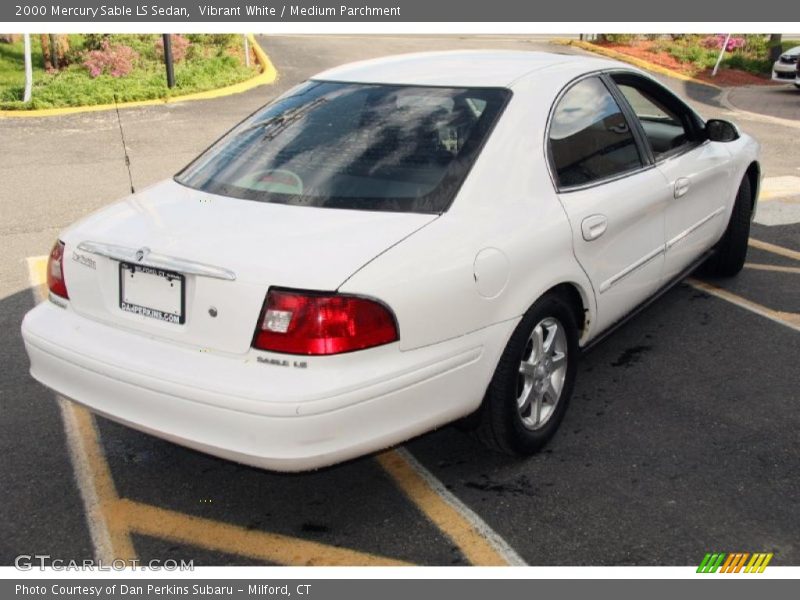 Vibrant White / Medium Parchment 2000 Mercury Sable LS Sedan