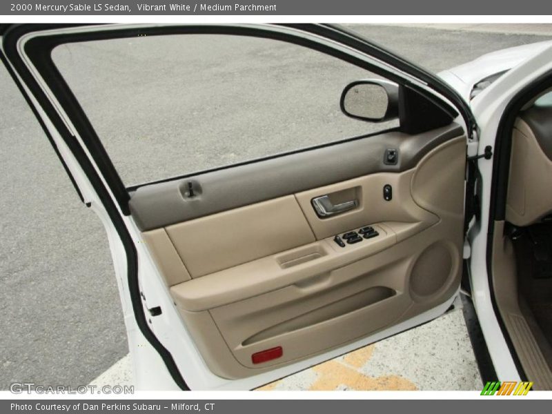 Vibrant White / Medium Parchment 2000 Mercury Sable LS Sedan