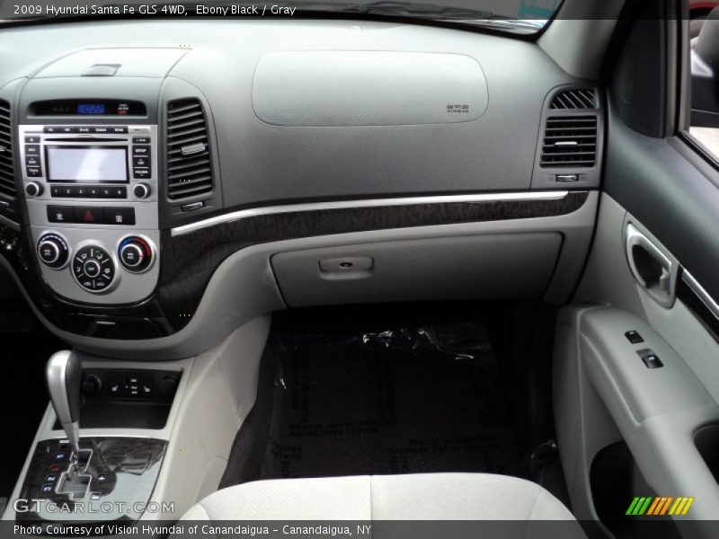 Ebony Black / Gray 2009 Hyundai Santa Fe GLS 4WD