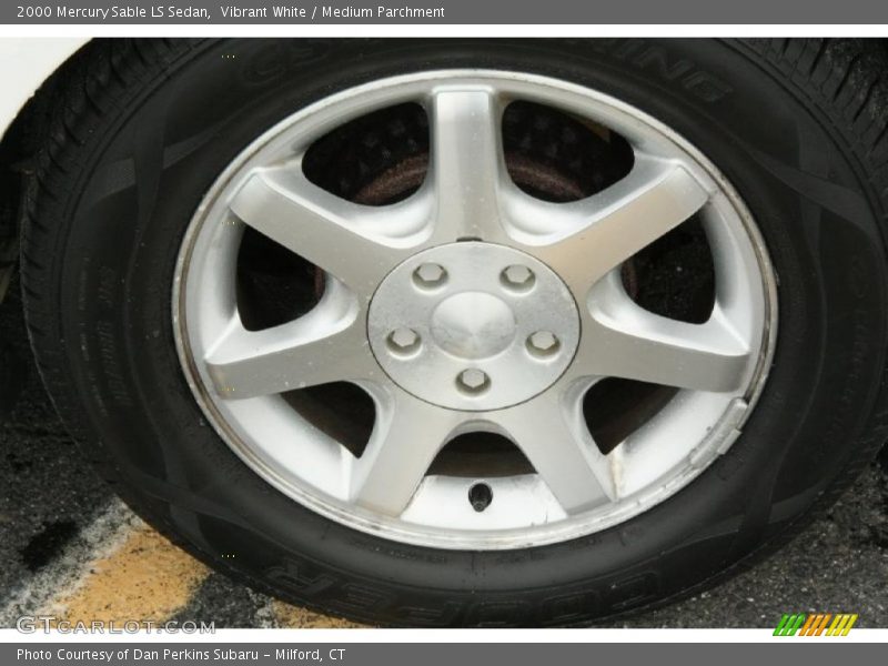 Vibrant White / Medium Parchment 2000 Mercury Sable LS Sedan