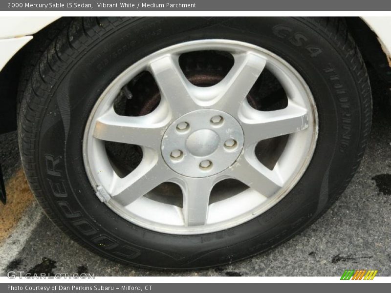 Vibrant White / Medium Parchment 2000 Mercury Sable LS Sedan