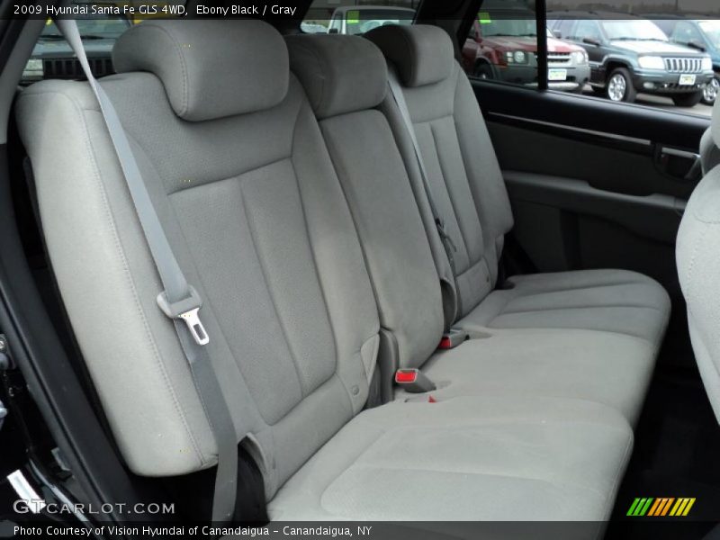 Ebony Black / Gray 2009 Hyundai Santa Fe GLS 4WD