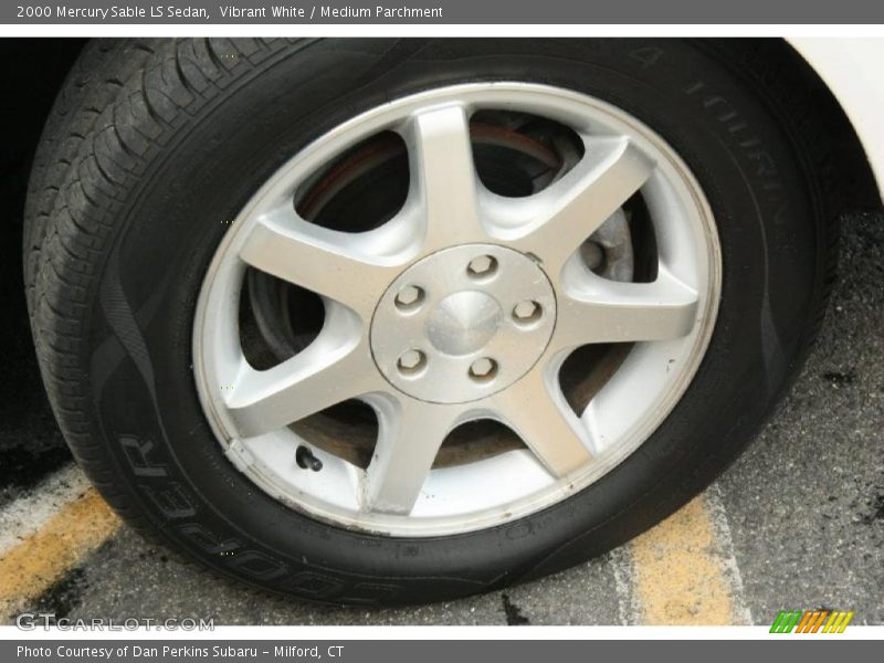 Vibrant White / Medium Parchment 2000 Mercury Sable LS Sedan