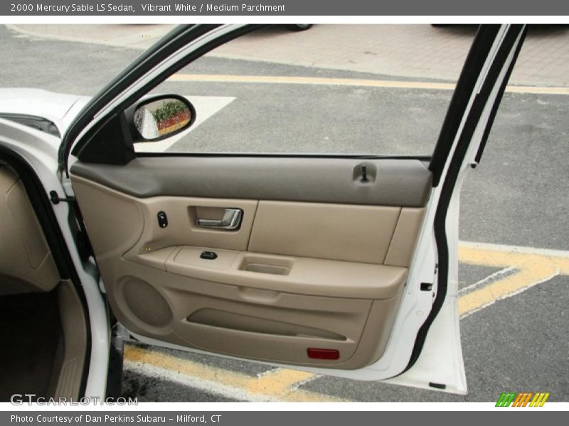 Vibrant White / Medium Parchment 2000 Mercury Sable LS Sedan