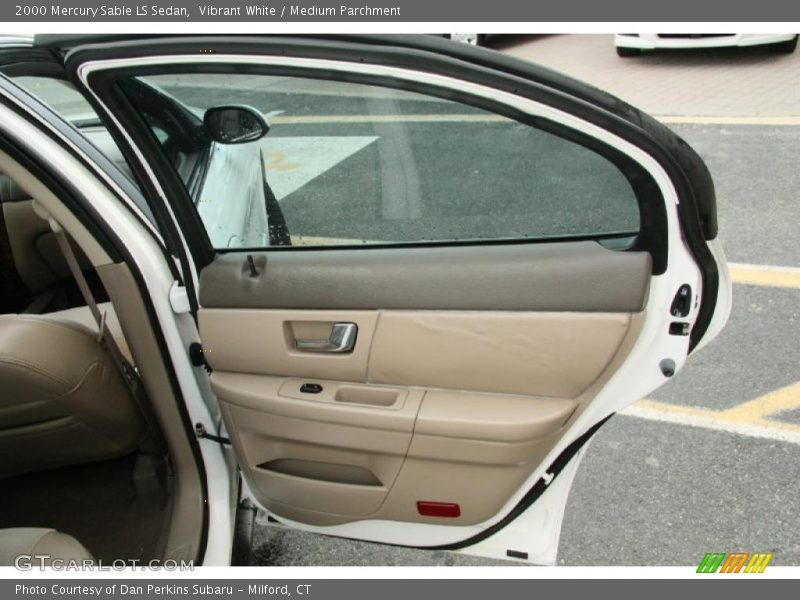 Vibrant White / Medium Parchment 2000 Mercury Sable LS Sedan