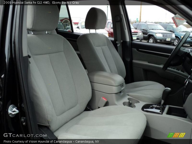 Ebony Black / Gray 2009 Hyundai Santa Fe GLS 4WD