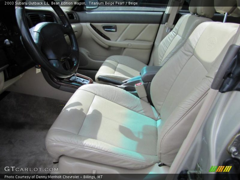  2003 Outback L.L. Bean Edition Wagon Beige Interior