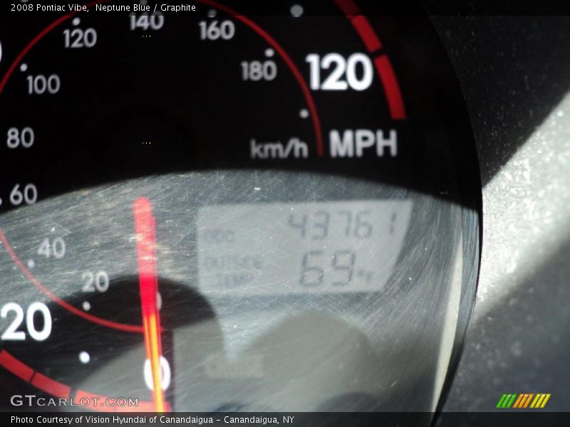 Neptune Blue / Graphite 2008 Pontiac Vibe