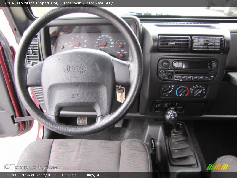 Sienna Pearl / Dark Slate Gray 2004 Jeep Wrangler Sport 4x4