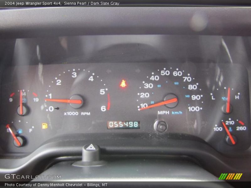Sienna Pearl / Dark Slate Gray 2004 Jeep Wrangler Sport 4x4