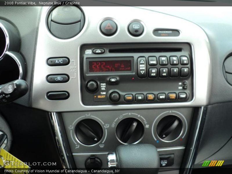 Neptune Blue / Graphite 2008 Pontiac Vibe
