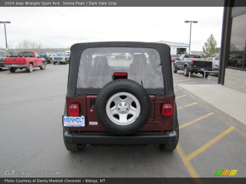 Sienna Pearl / Dark Slate Gray 2004 Jeep Wrangler Sport 4x4