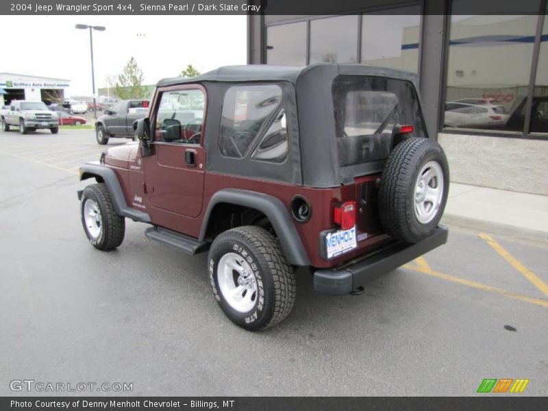 Sienna Pearl / Dark Slate Gray 2004 Jeep Wrangler Sport 4x4