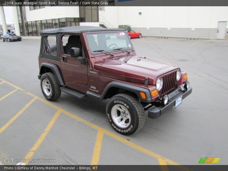 Sienna Pearl / Dark Slate Gray 2004 Jeep Wrangler Sport 4x4