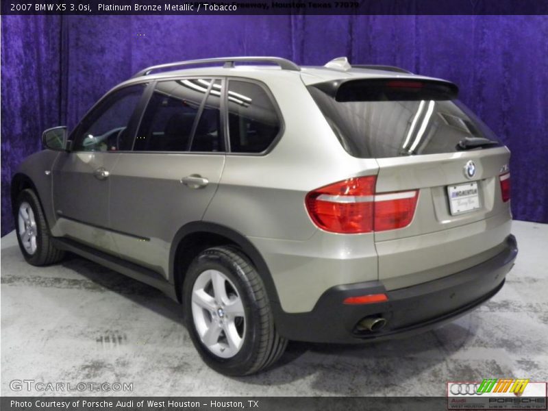 Platinum Bronze Metallic / Tobacco 2007 BMW X5 3.0si
