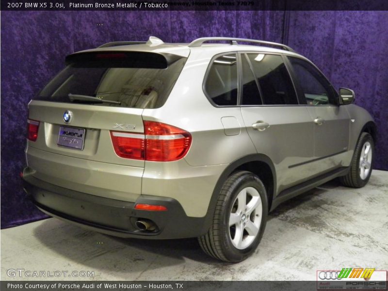 Platinum Bronze Metallic / Tobacco 2007 BMW X5 3.0si
