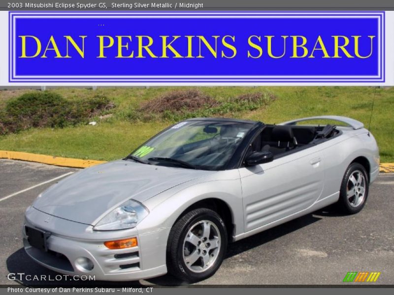 Sterling Silver Metallic / Midnight 2003 Mitsubishi Eclipse Spyder GS