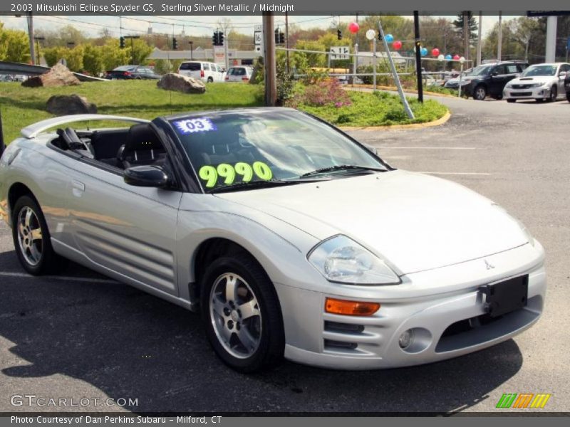 Sterling Silver Metallic / Midnight 2003 Mitsubishi Eclipse Spyder GS
