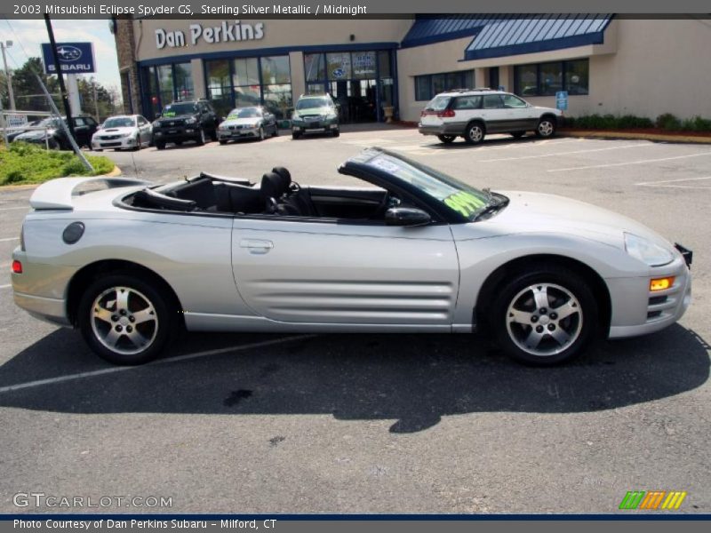 Sterling Silver Metallic / Midnight 2003 Mitsubishi Eclipse Spyder GS