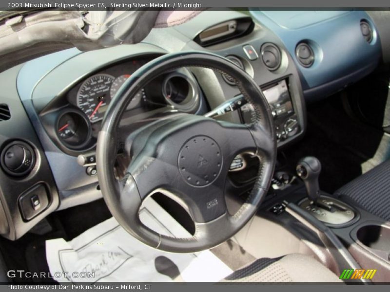 Sterling Silver Metallic / Midnight 2003 Mitsubishi Eclipse Spyder GS