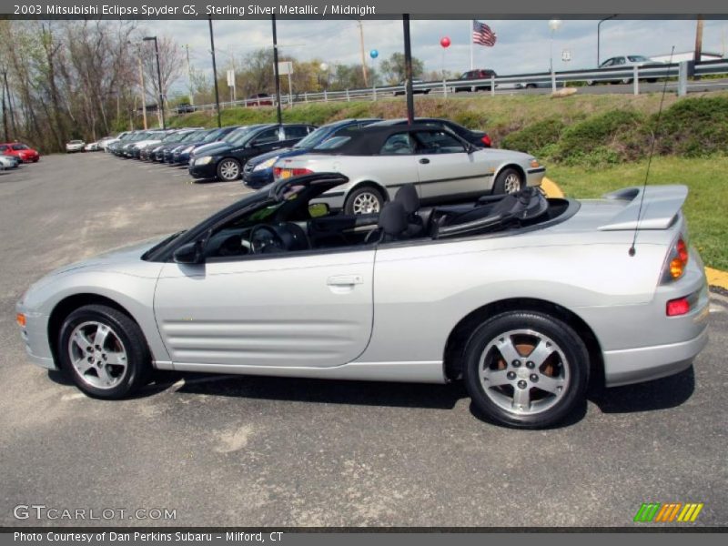 Sterling Silver Metallic / Midnight 2003 Mitsubishi Eclipse Spyder GS