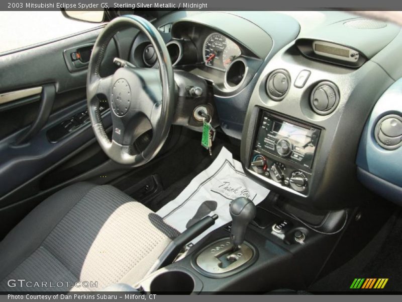 Sterling Silver Metallic / Midnight 2003 Mitsubishi Eclipse Spyder GS