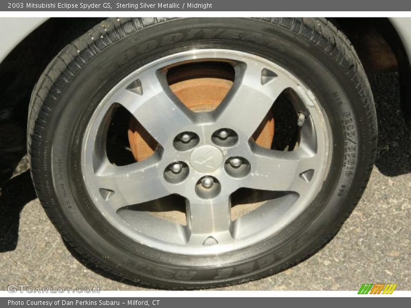 Sterling Silver Metallic / Midnight 2003 Mitsubishi Eclipse Spyder GS