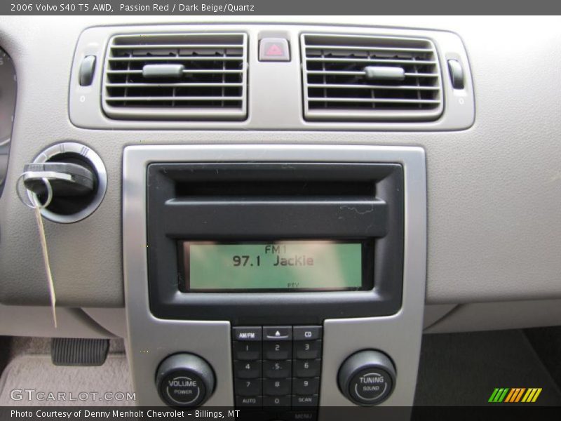 Controls of 2006 S40 T5 AWD
