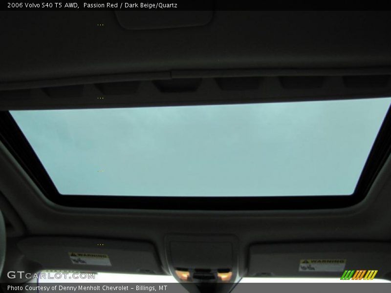 Passion Red / Dark Beige/Quartz 2006 Volvo S40 T5 AWD