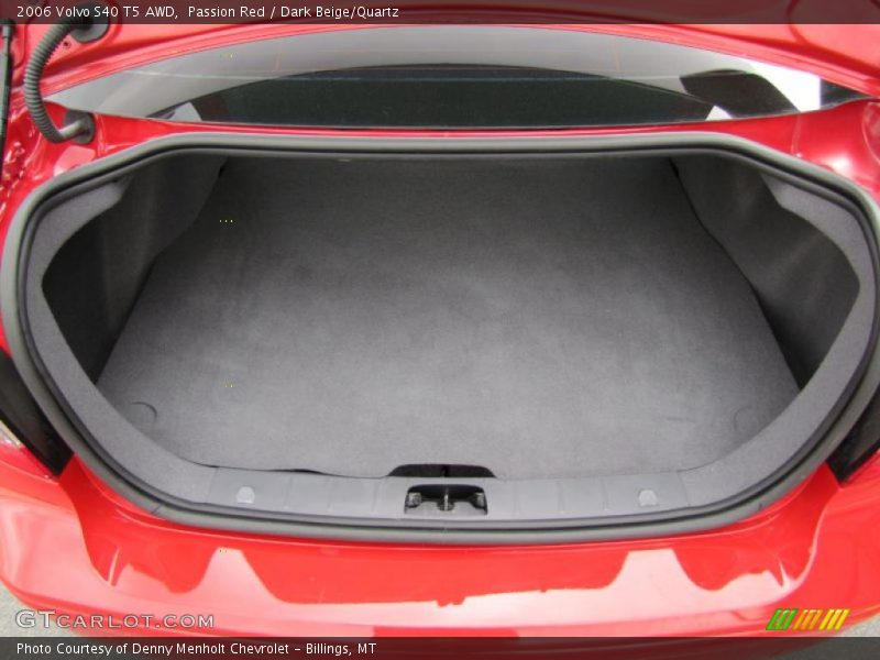  2006 S40 T5 AWD Trunk