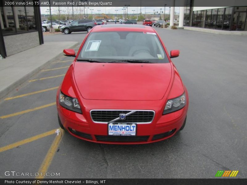Passion Red / Dark Beige/Quartz 2006 Volvo S40 T5 AWD