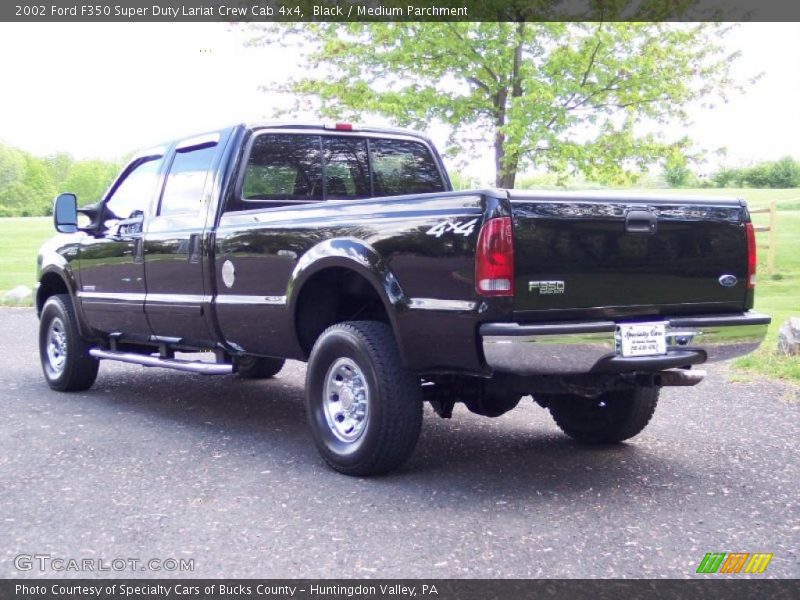 Black / Medium Parchment 2002 Ford F350 Super Duty Lariat Crew Cab 4x4
