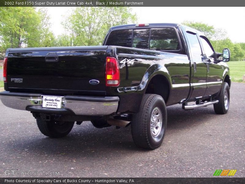 Black / Medium Parchment 2002 Ford F350 Super Duty Lariat Crew Cab 4x4
