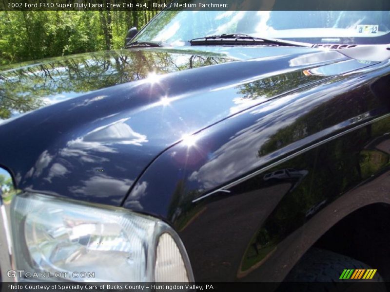 Black / Medium Parchment 2002 Ford F350 Super Duty Lariat Crew Cab 4x4