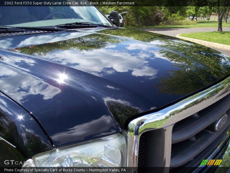 Black / Medium Parchment 2002 Ford F350 Super Duty Lariat Crew Cab 4x4