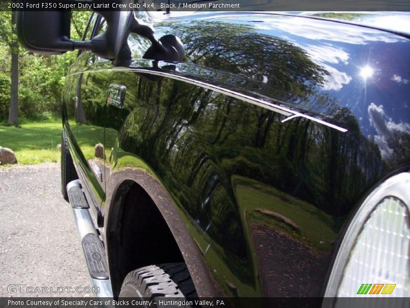 Black / Medium Parchment 2002 Ford F350 Super Duty Lariat Crew Cab 4x4