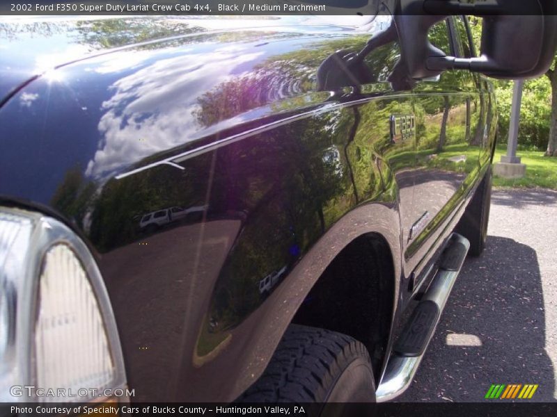 Black / Medium Parchment 2002 Ford F350 Super Duty Lariat Crew Cab 4x4