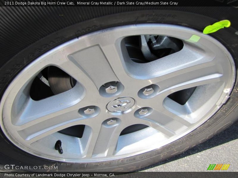 Mineral Gray Metallic / Dark Slate Gray/Medium Slate Gray 2011 Dodge Dakota Big Horn Crew Cab