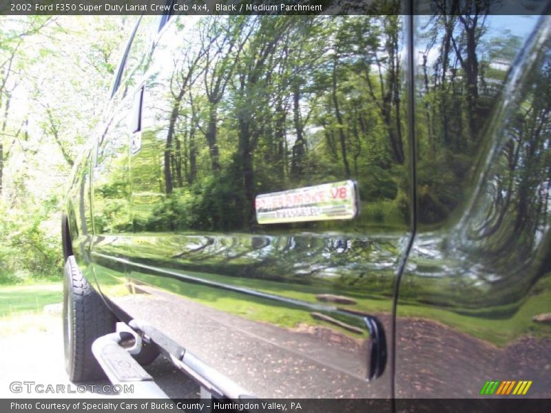 Black / Medium Parchment 2002 Ford F350 Super Duty Lariat Crew Cab 4x4