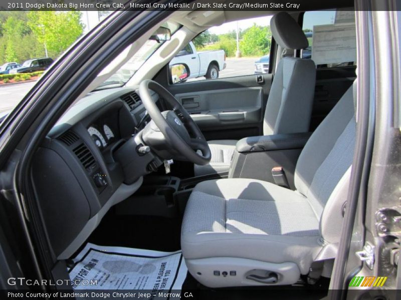 Mineral Gray Metallic / Dark Slate Gray/Medium Slate Gray 2011 Dodge Dakota Big Horn Crew Cab