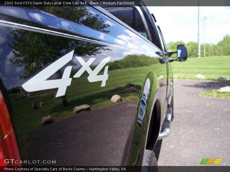 Black / Medium Parchment 2002 Ford F350 Super Duty Lariat Crew Cab 4x4