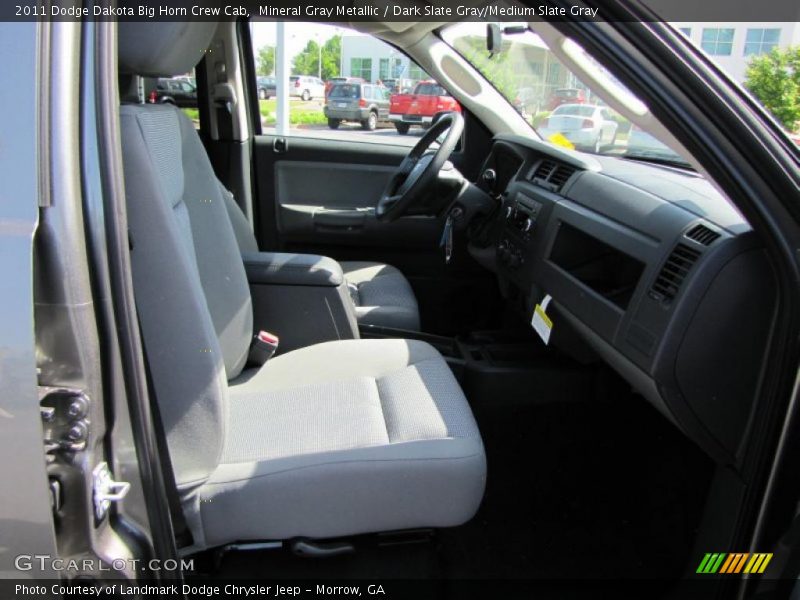 Mineral Gray Metallic / Dark Slate Gray/Medium Slate Gray 2011 Dodge Dakota Big Horn Crew Cab